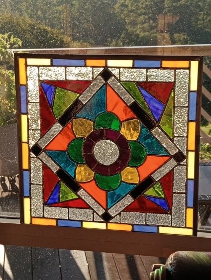 Graceful glass students work