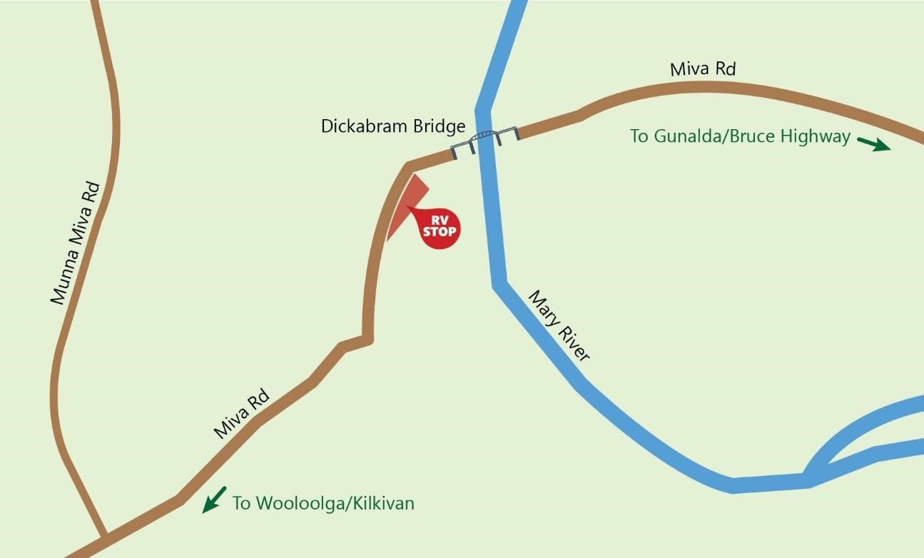 Dickabram RV Stop map