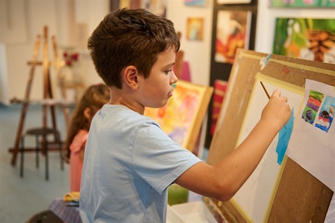 boy painting