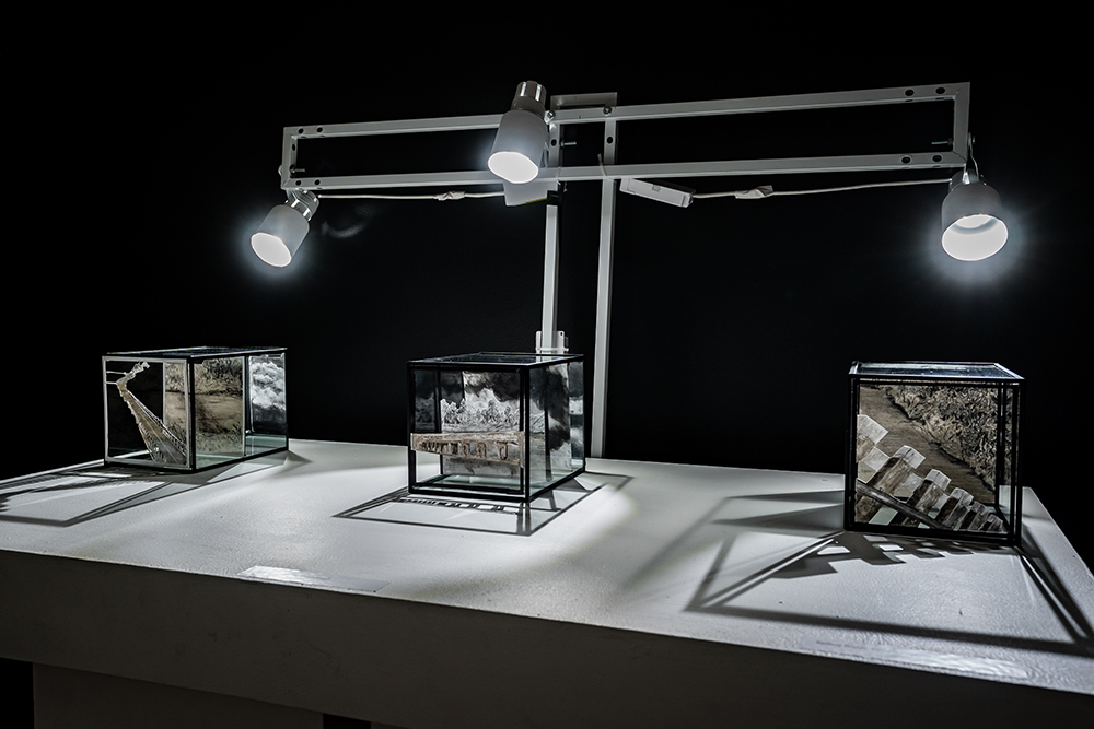 '22.96 │ receding' 2023.  Miriam Innes, Joolie Gibbs and Leeroy Todd. 