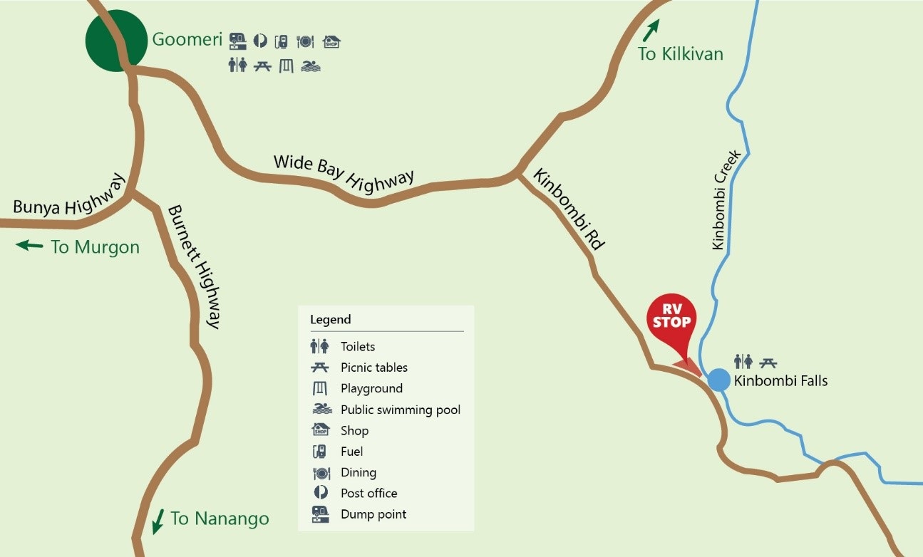 Kinbombi RV stop map