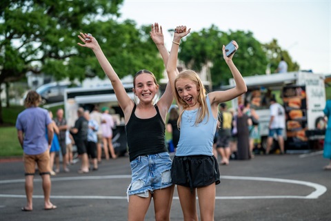 Young people at event