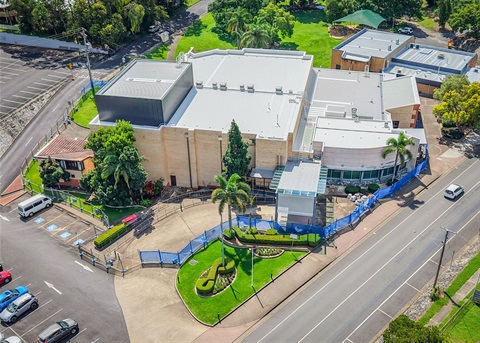 aerial of civic centre building