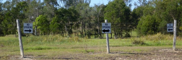 do not spray signs