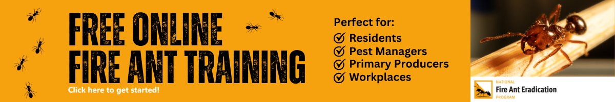Free online training link to https://www.fireants.org.au/tools/training