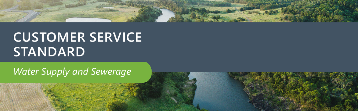 Customer service standard water supply and sewerage