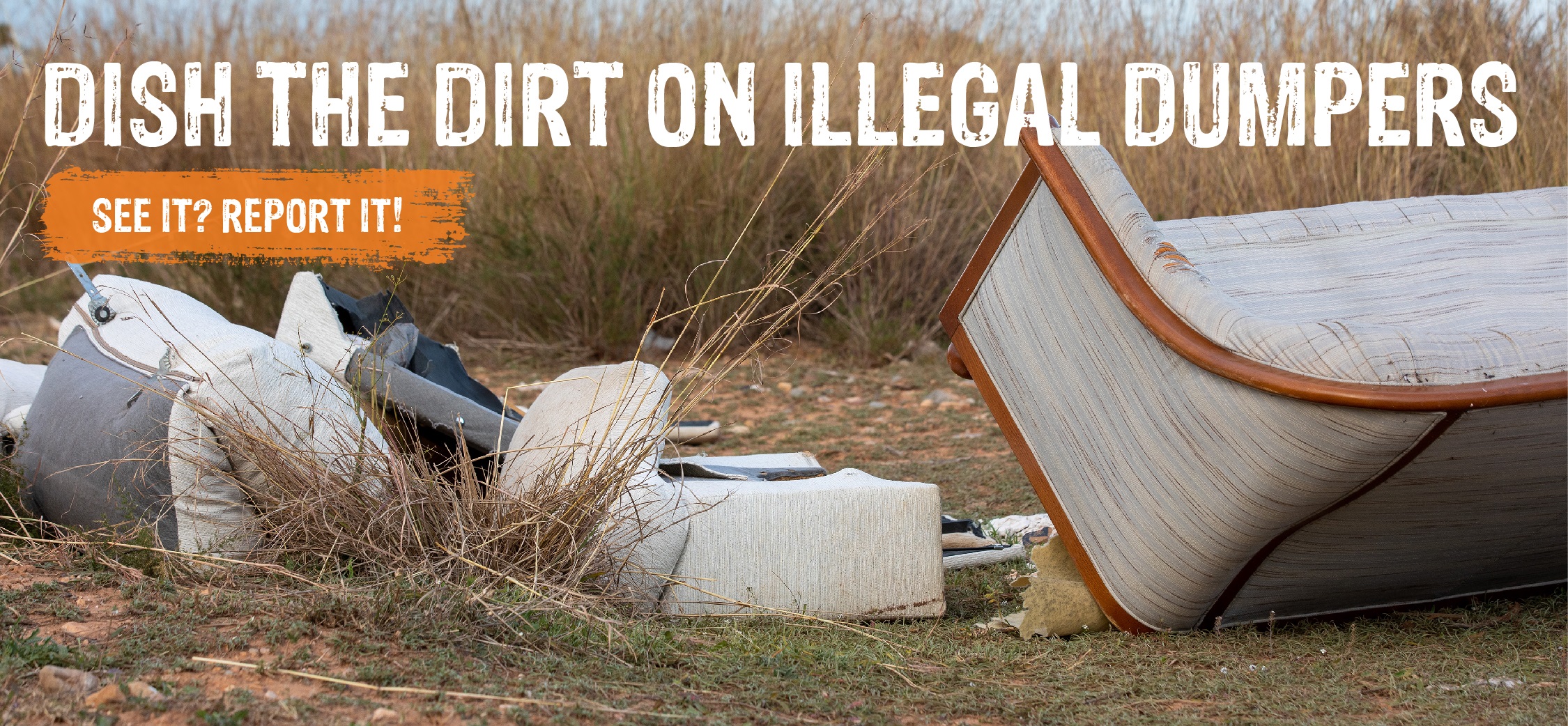Dish the Dirt on illegal dumpers, see it report it