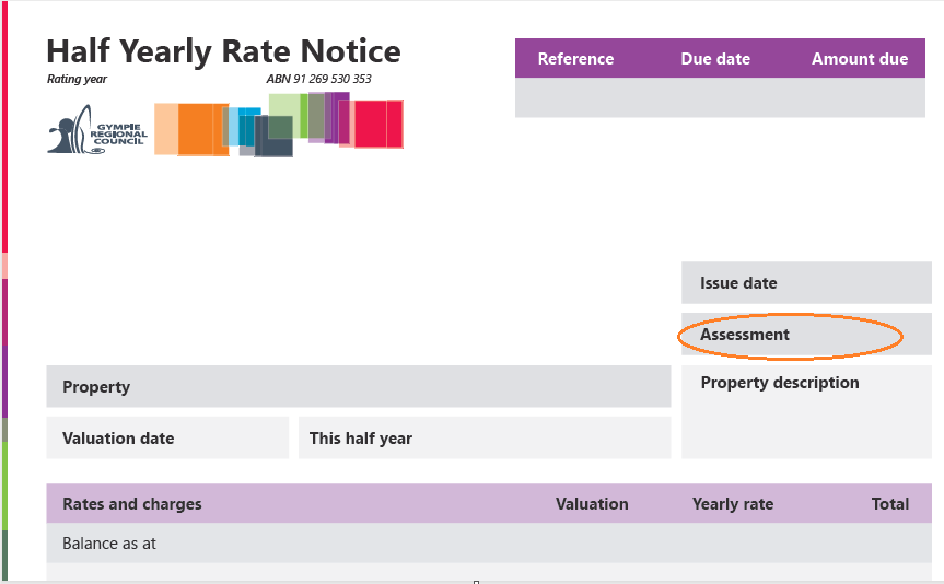 Blank rates notice