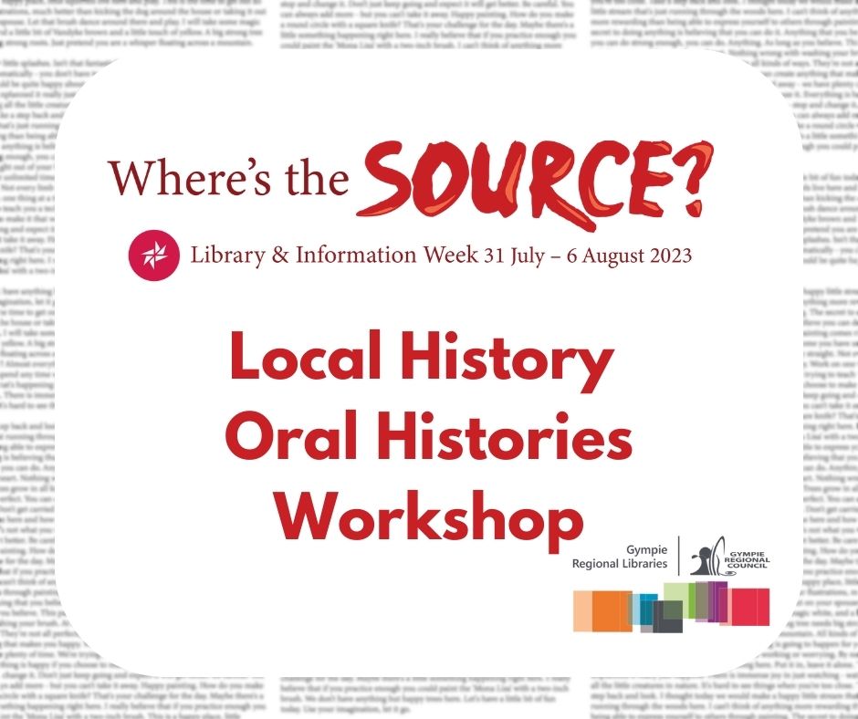 Local History - Oral Histories Workshop