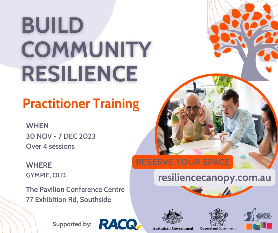 Resilience canopy practitioner training social tile gympie