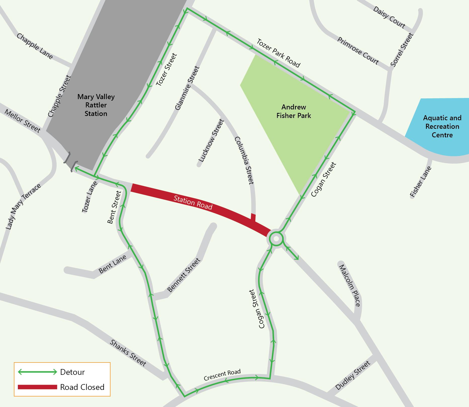 Station road works map v3