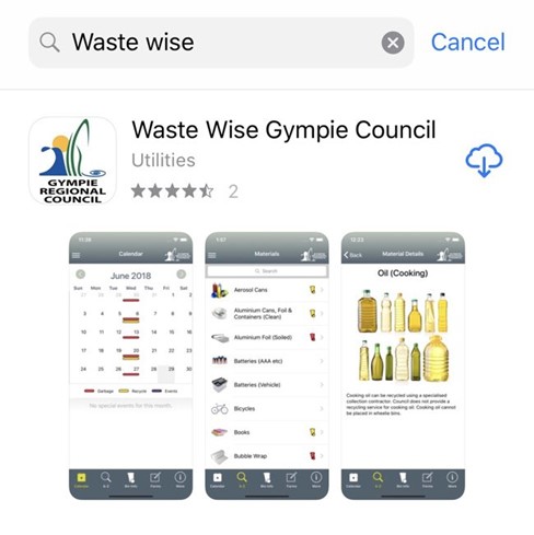 Waste app in app store